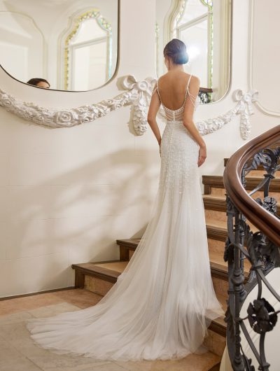 Zwanziger Jahre Stil Gatsby Brautkleid Fit and Flare Gatsby Collection Rosa Clará